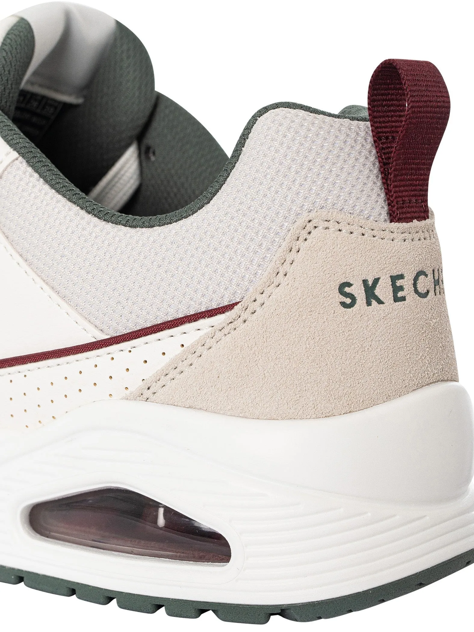 Skechers Men's Uno Retro White Sneaker Shoes Slim Look