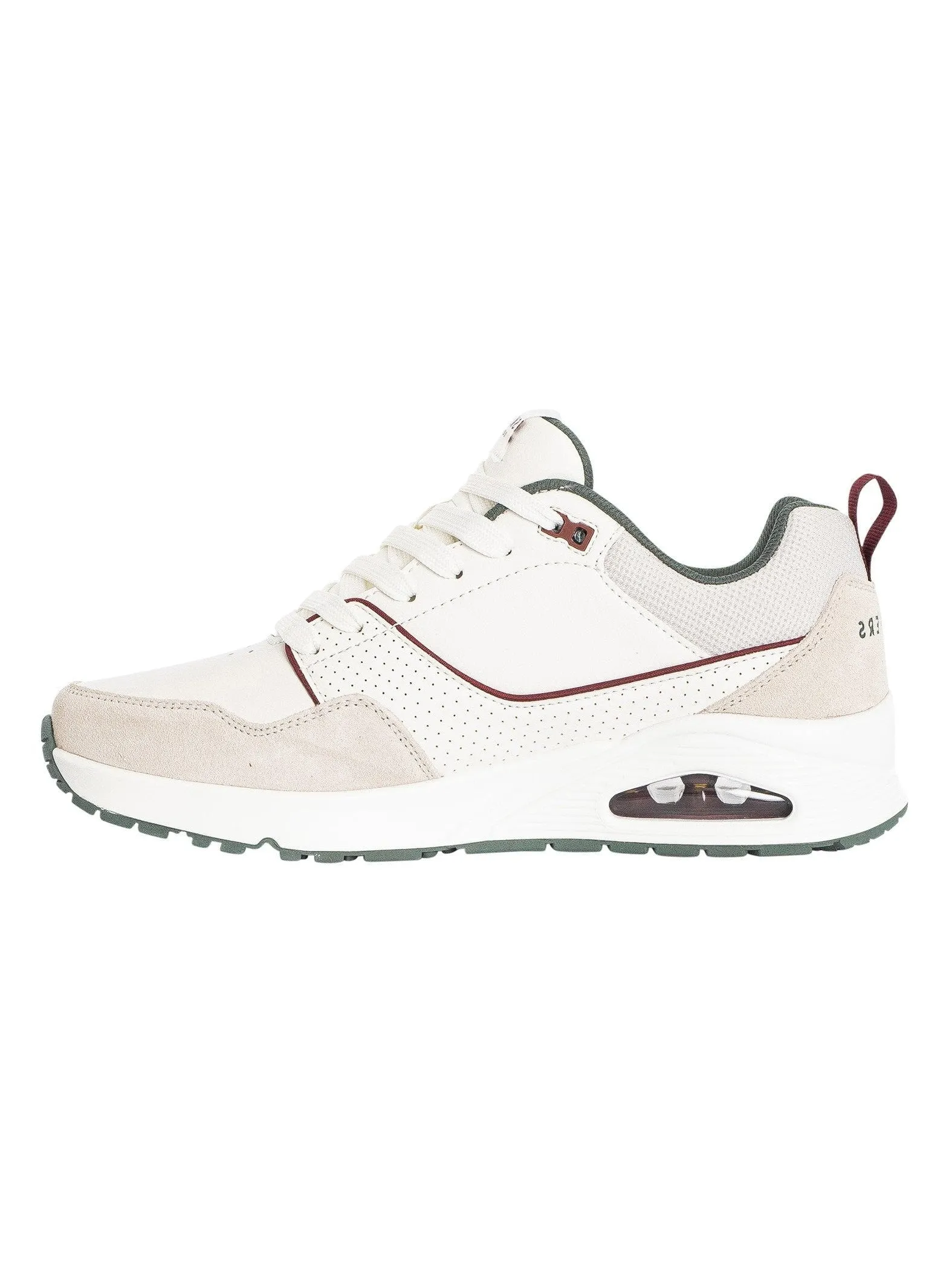 Shoe Game Skechers Men's Uno Retro White Sneaker Shoes