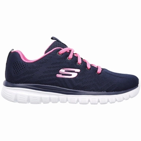 Tailored arch Run Style Skechers Graceful Womens Training Shoes - Navy