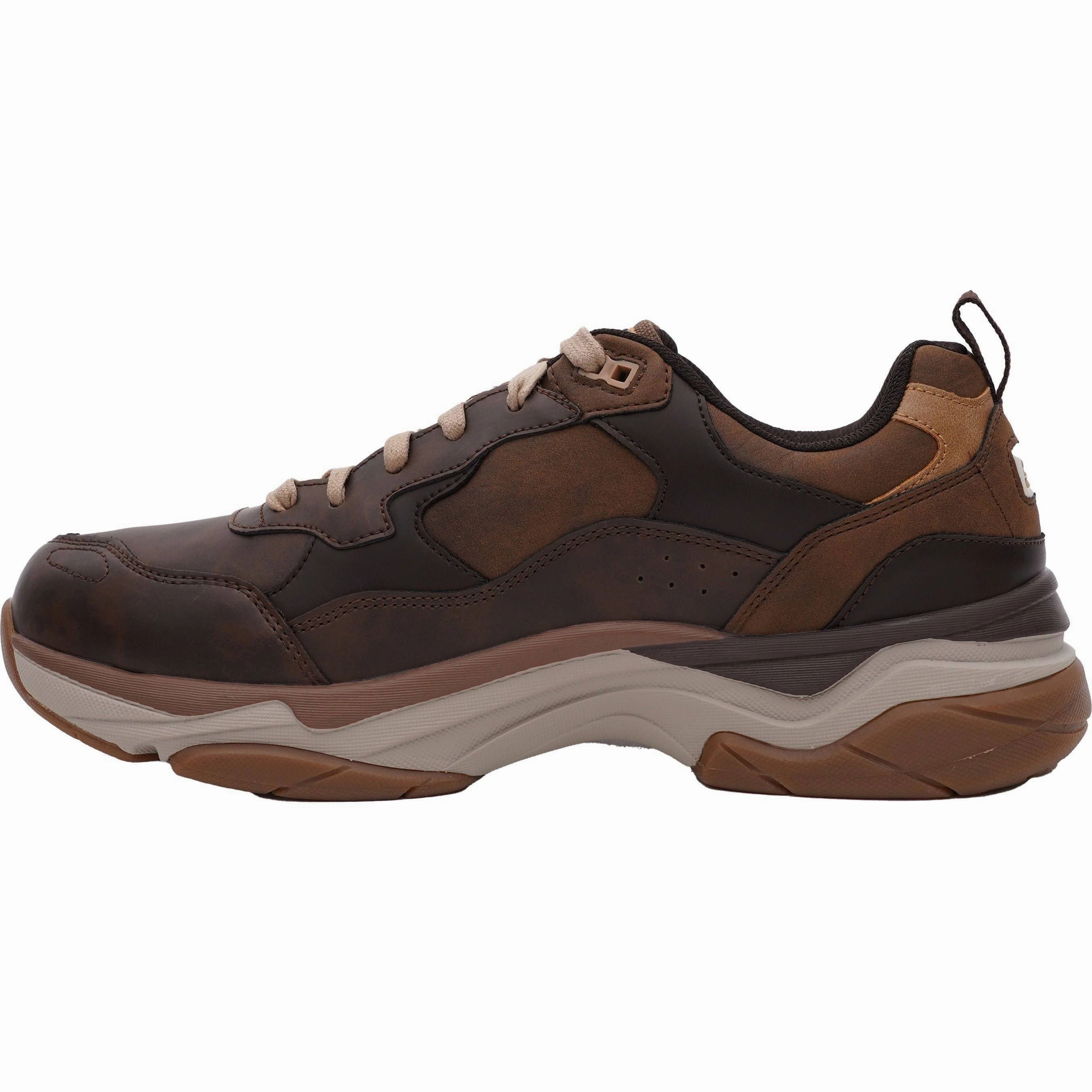 Skechers Staxed Brandin Mens Walking Shoes - Brown Natural Terrain Nature Focus