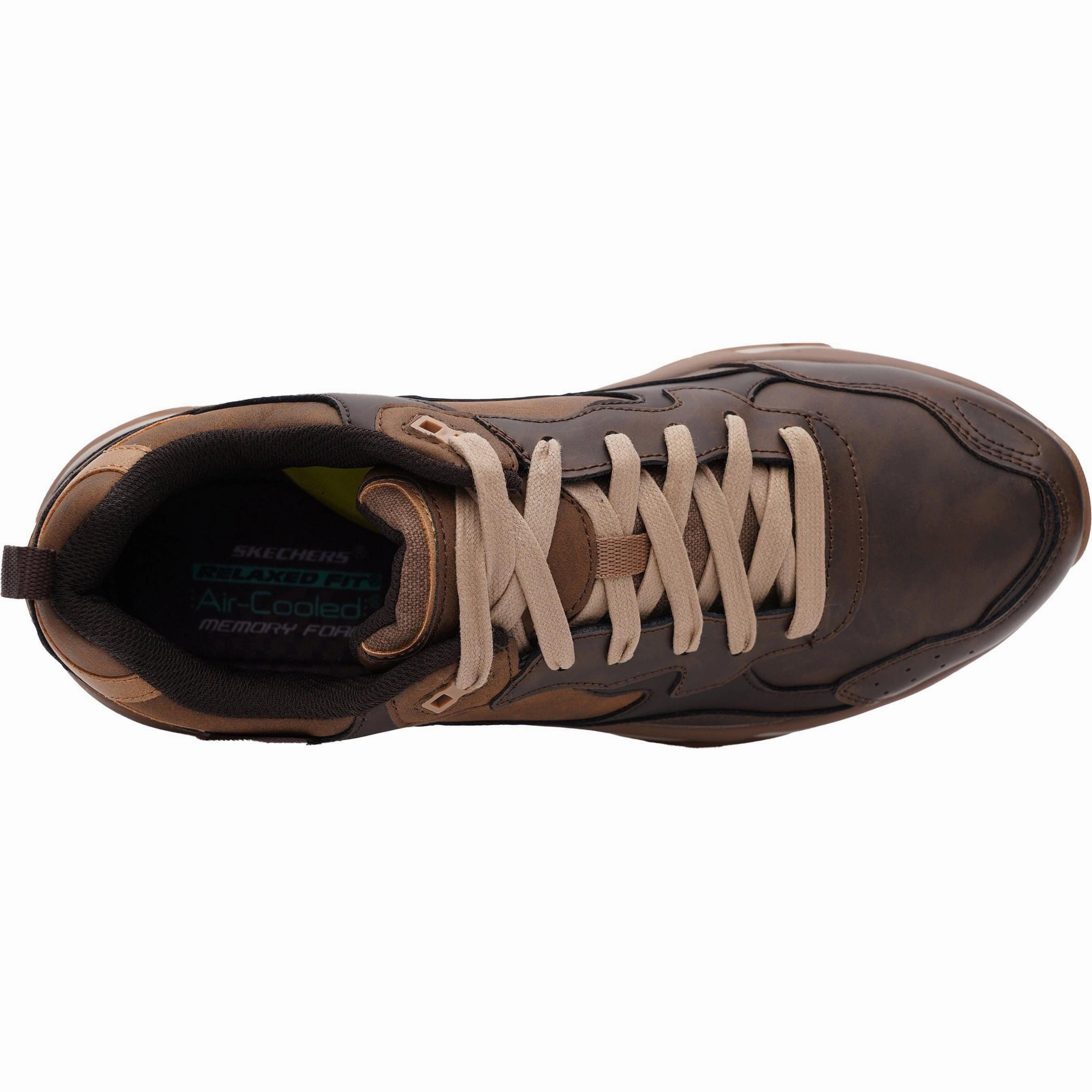 Skechers Staxed Brandin Mens Walking Shoes - Brown Quick Dry Boots Foot Protection Technology