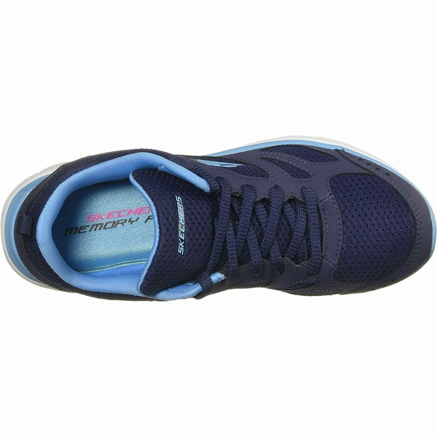 Ready Anywhere perforated Skechers Summits Suited Womens Training Shoes - Navy