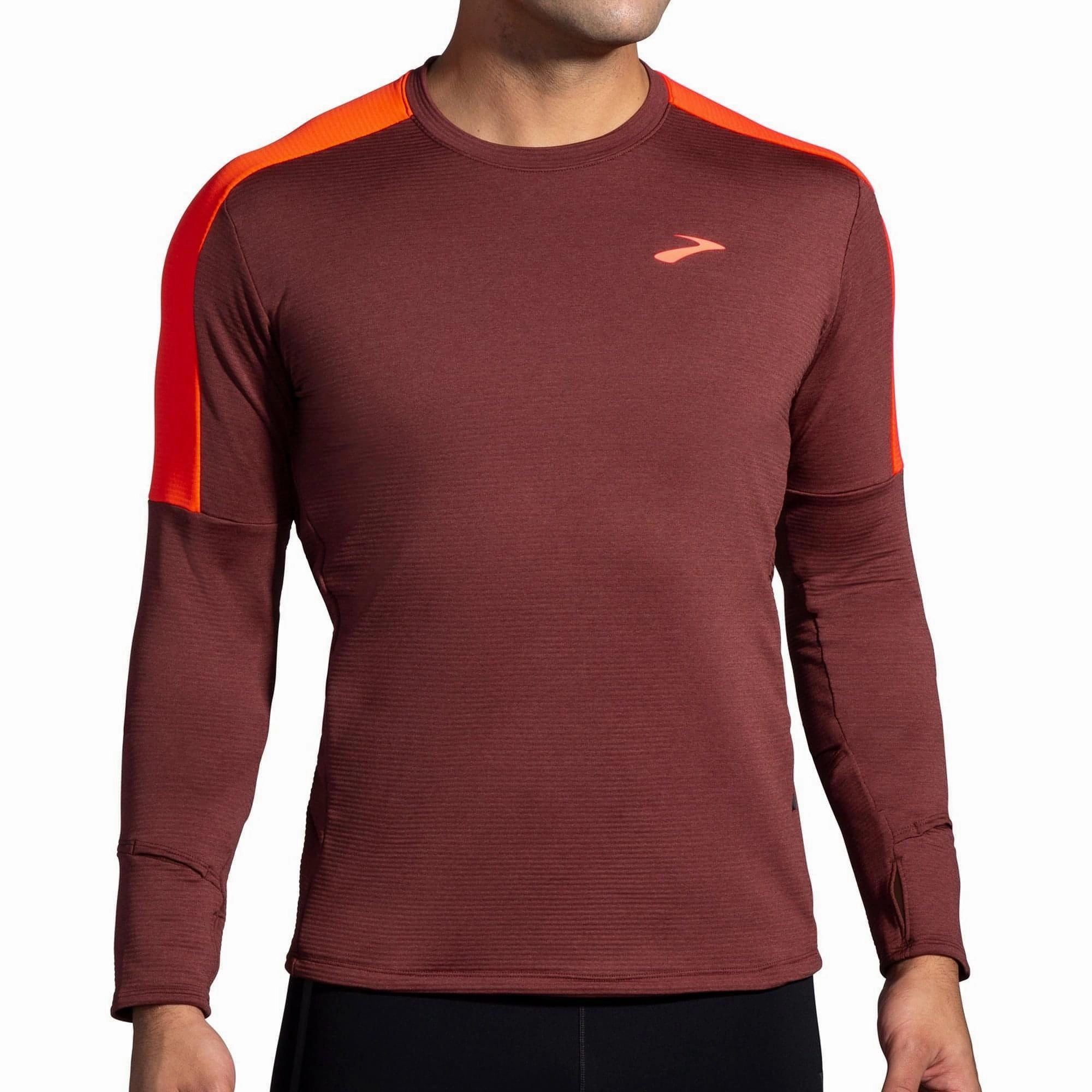 Weekend - wear Brooks Notch Thermal 2.0 Long Sleeve Mens Running Top - Red