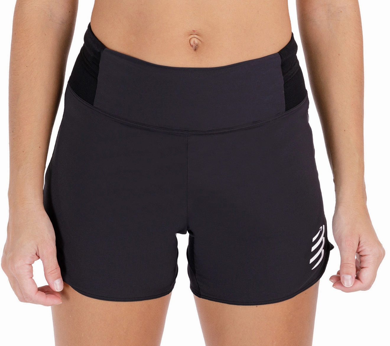 summer breeze Compressport Performance Womens Running Shorts - Black