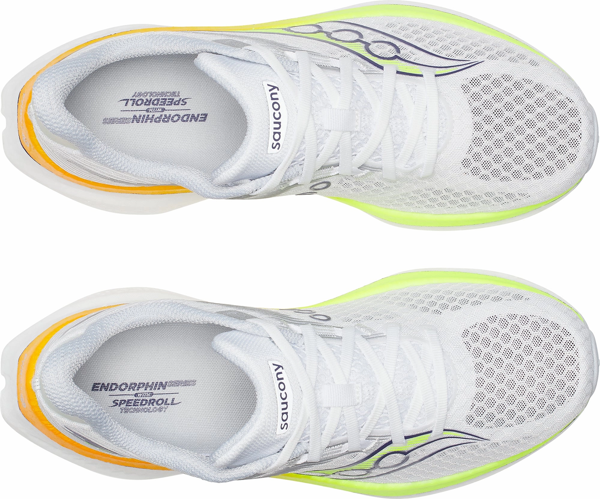 Plush Lining Saucony Endorphin Speed 5 Mens Running Shoes - White