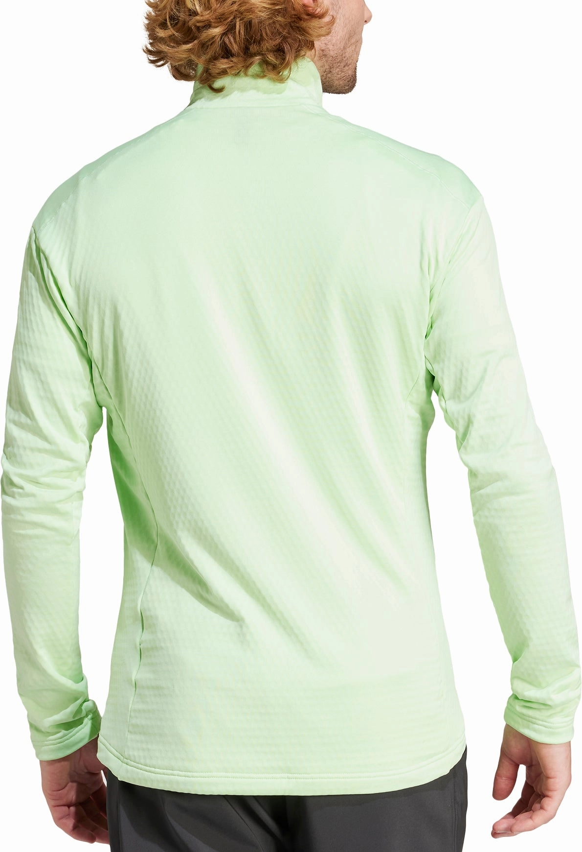 suitable for group activities adidas Terrex Multi Light Fleece Mens Running Jacket - Green