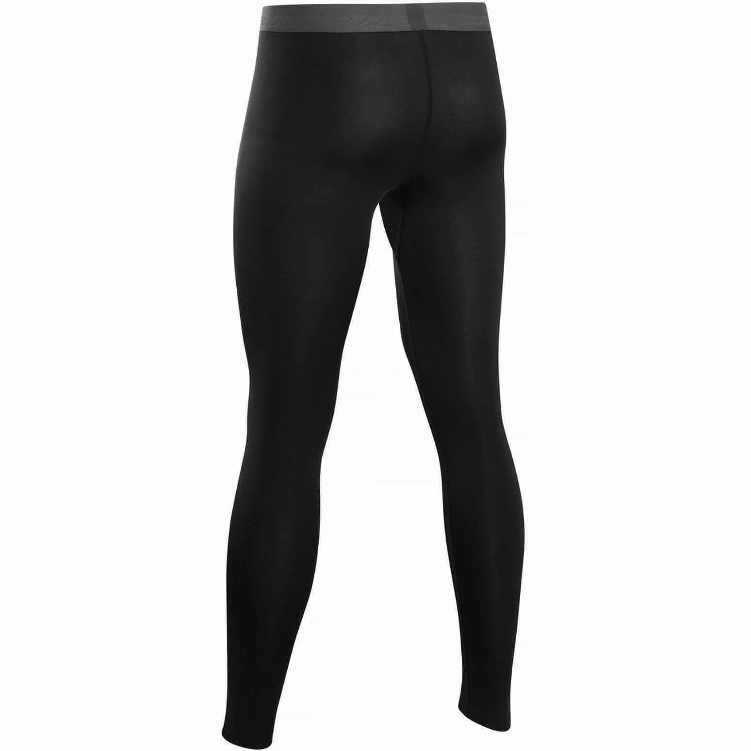 Comfort Seeker Soft Touch Sub Sports Core Compression Mens Running Tights - Black