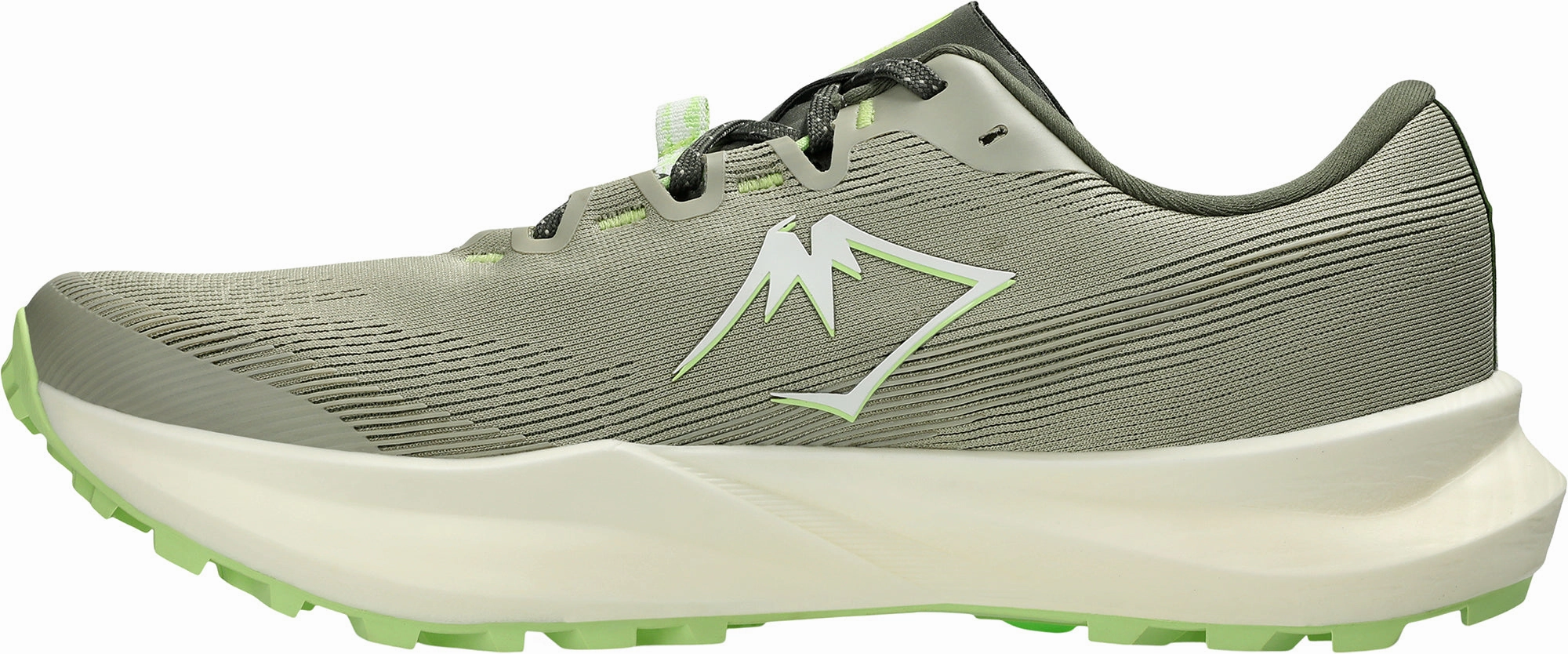 Asics Fuji Lite 6 Mens Trail Running Shoes - Green cross - training Breathable Tongue Construction