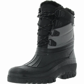 Easy to Wear Decker 01 Mens Faux Fur Lined Manmade Winter & Snow Boots