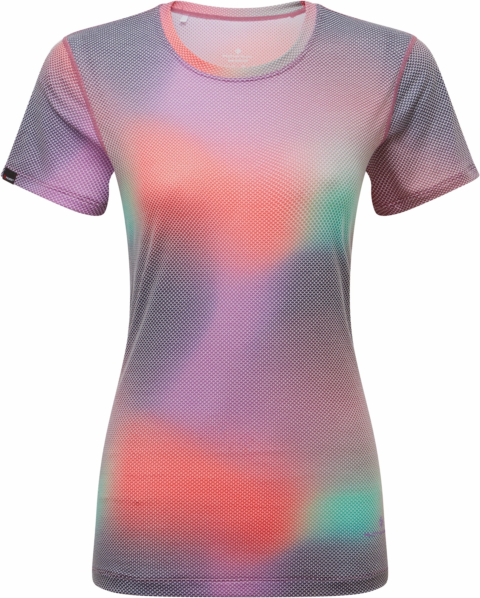 Ronhill Tech Golden Hour Short Sleeve Womens Running Top - Purple Quick Fit