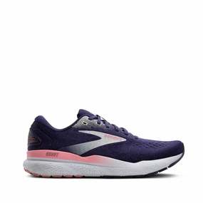 Brooks Women's Ghost 16 Running Shoes in Blue Ribbon/Dianthus/Peacoat SS25 arch - support - system