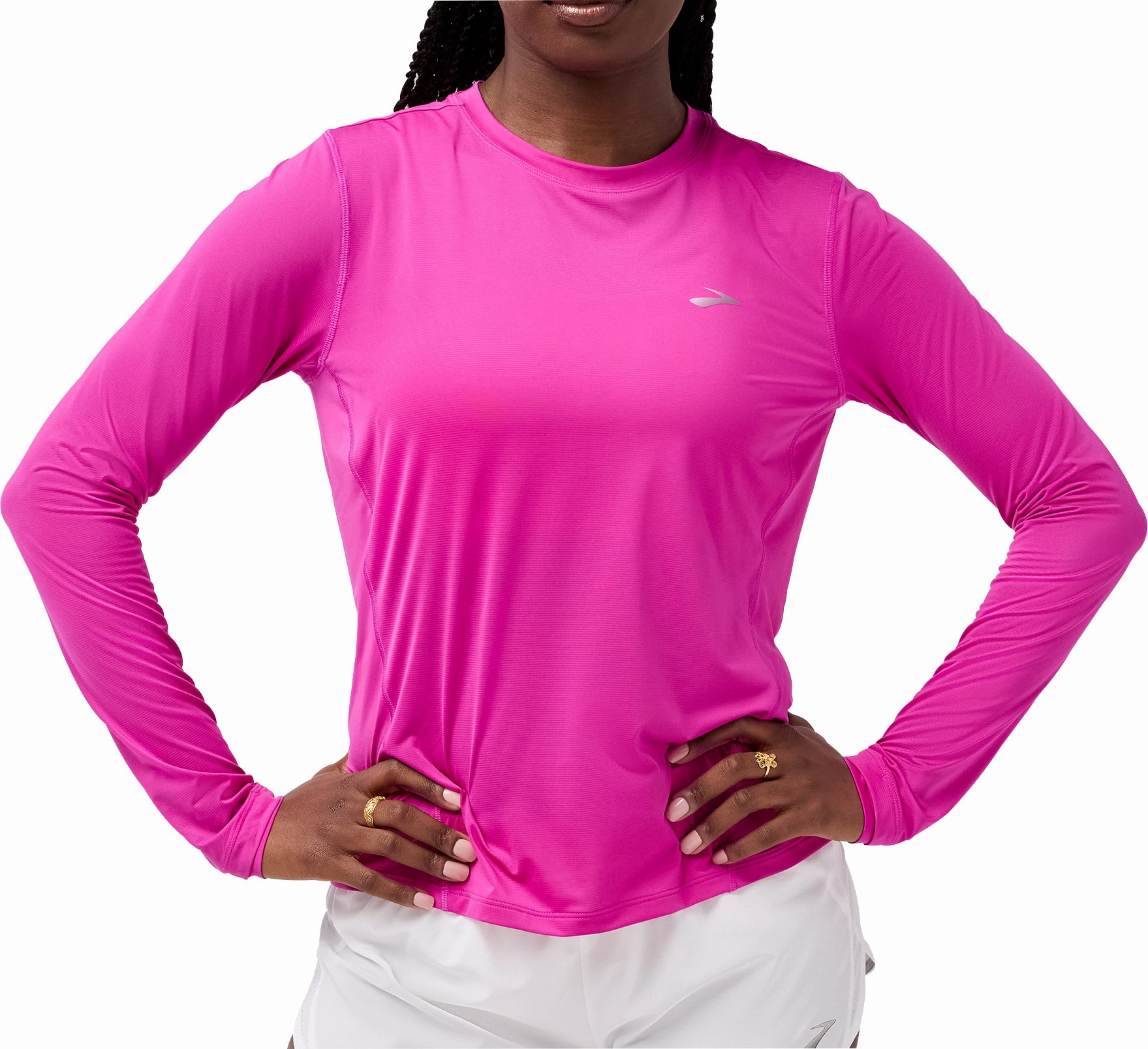 Figurine Brooks Sprint Free 3.0 Long Sleeve Womens Running Top - Pink