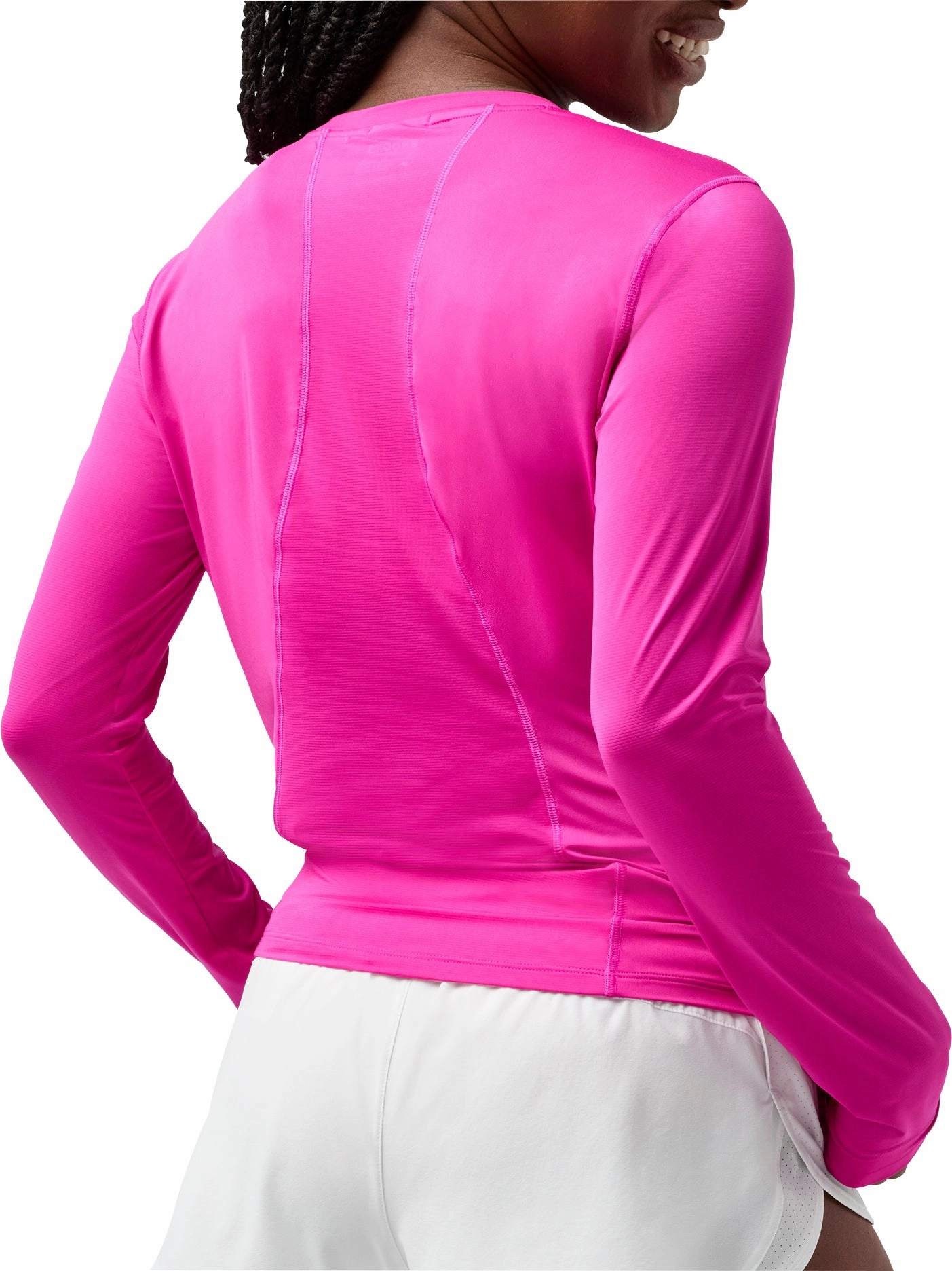 Wrinkle prone Brooks Sprint Free 3.0 Long Sleeve Womens Running Top - Pink