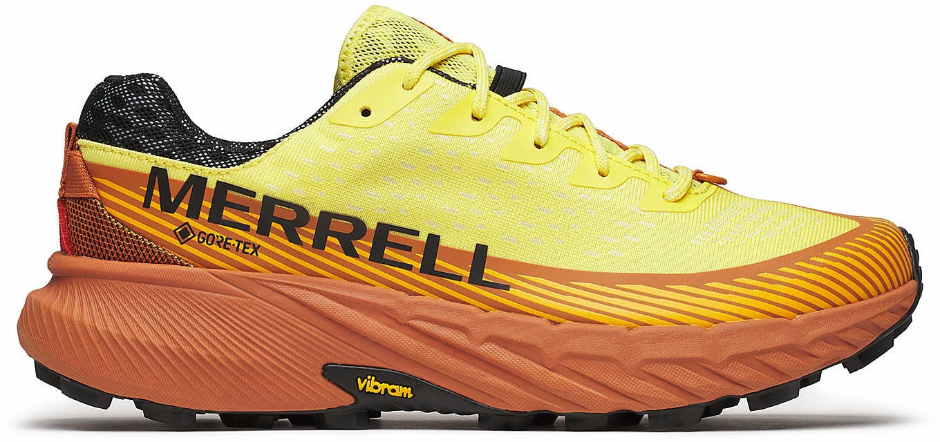 Adaptive Impact Absorption Merrell Agility Peak 5 GORE-TEX Mens Trail Running Shoes - Yellow