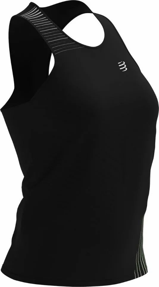 Compressport Performance Womens Running Vest Tank Top - Black Organic