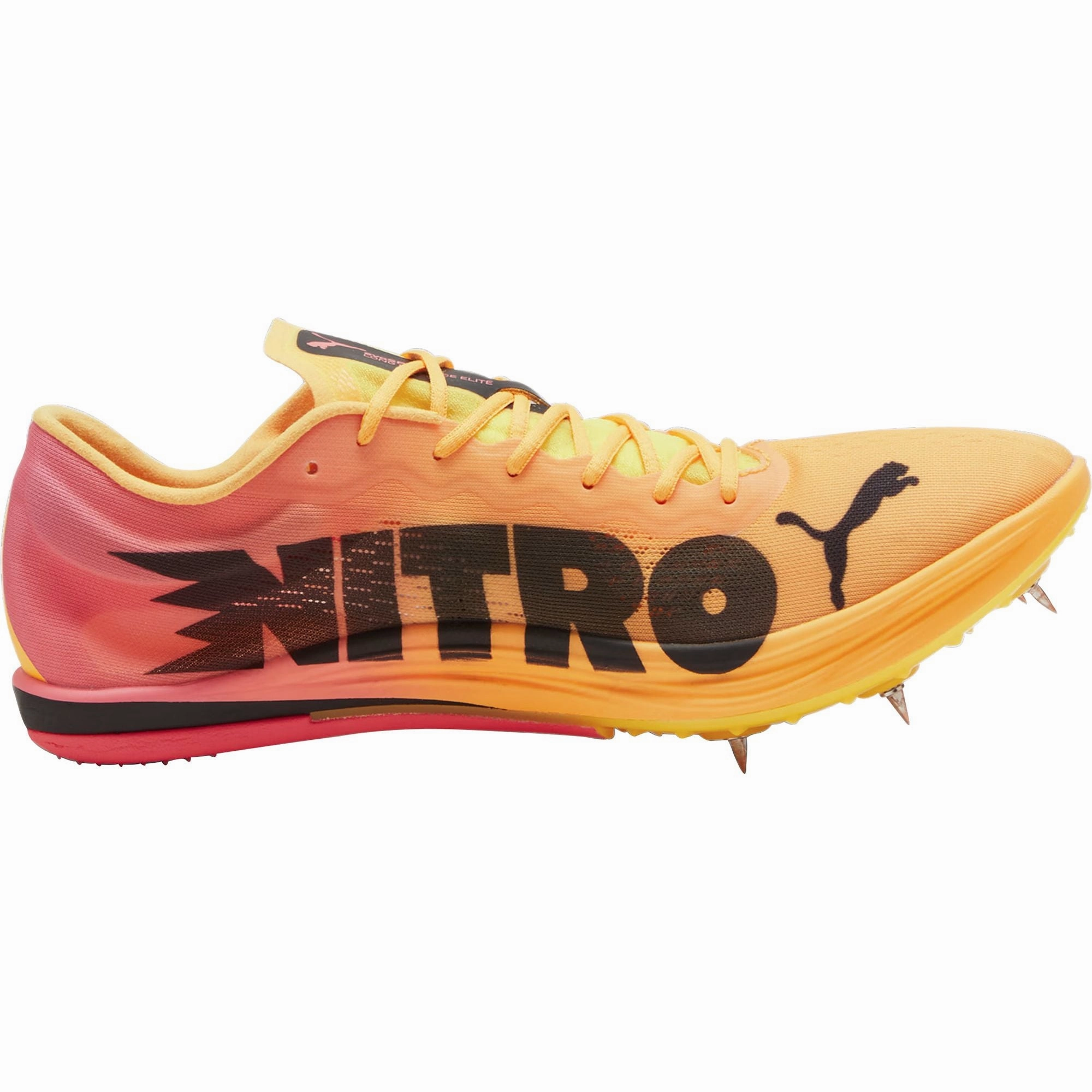 Sturdy Base Puma evoSpeed Long Distance Nitro Elite 2 Running Spikes - Orange