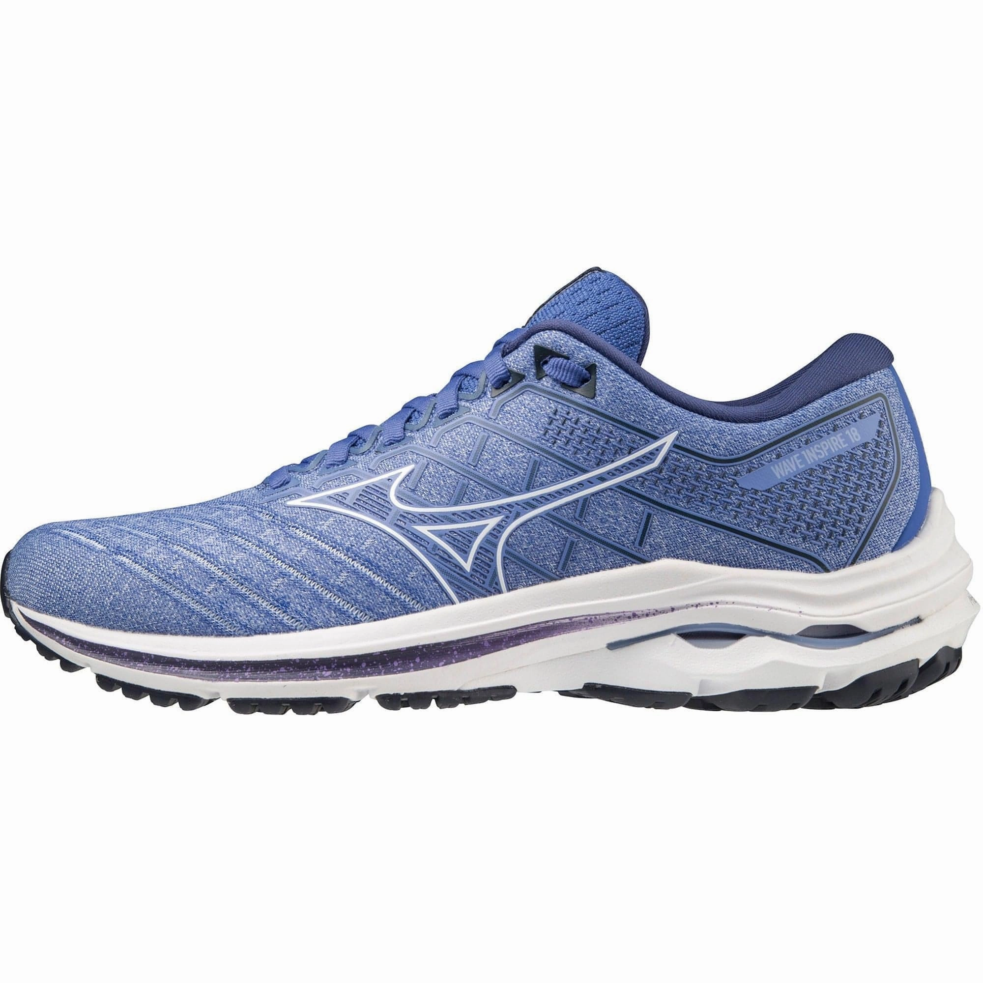 Mizuno Wave Inspire 18 Womens Running Shoes - Blue All-around ease Dynamic chic