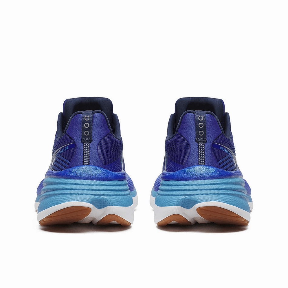 Anti Microbial Treatment Saucony Men's Hurricane 24 Running Shoes in Azurite SS25