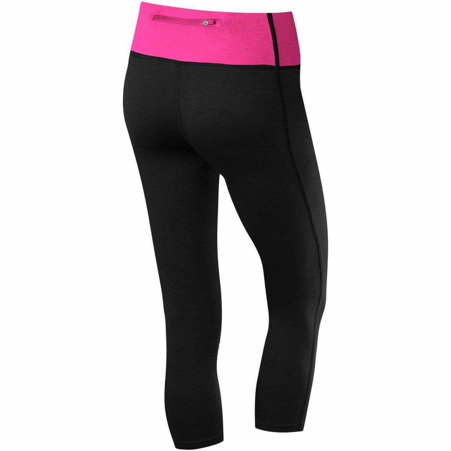 TCA Pro Performance Supreme Womens 3/4 Capri Running Tights - Black slim fit Outdoor Lover Home Lounge