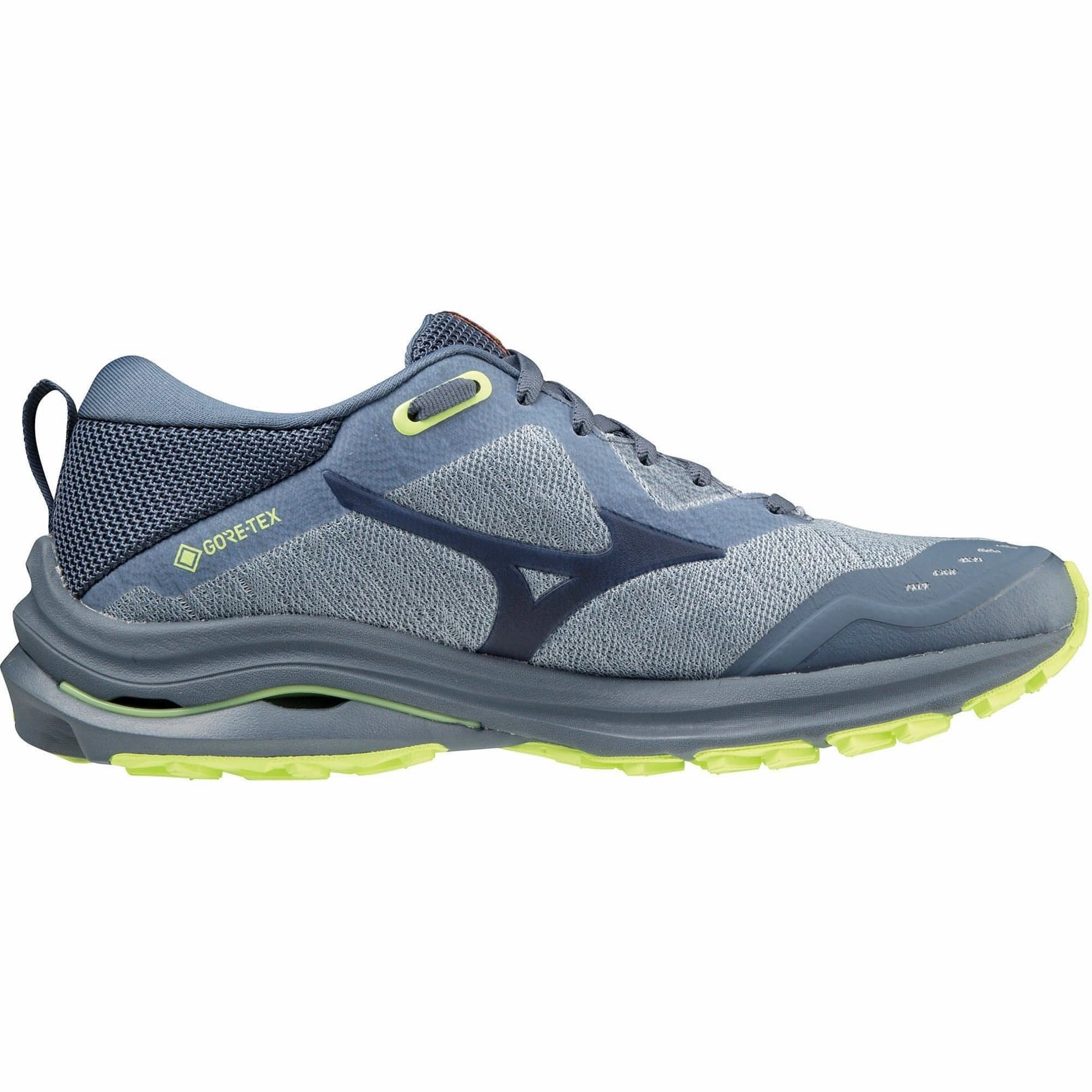 Mizuno Wave Rider GORE-TEX Womens Running Shoes - Blue toe - box