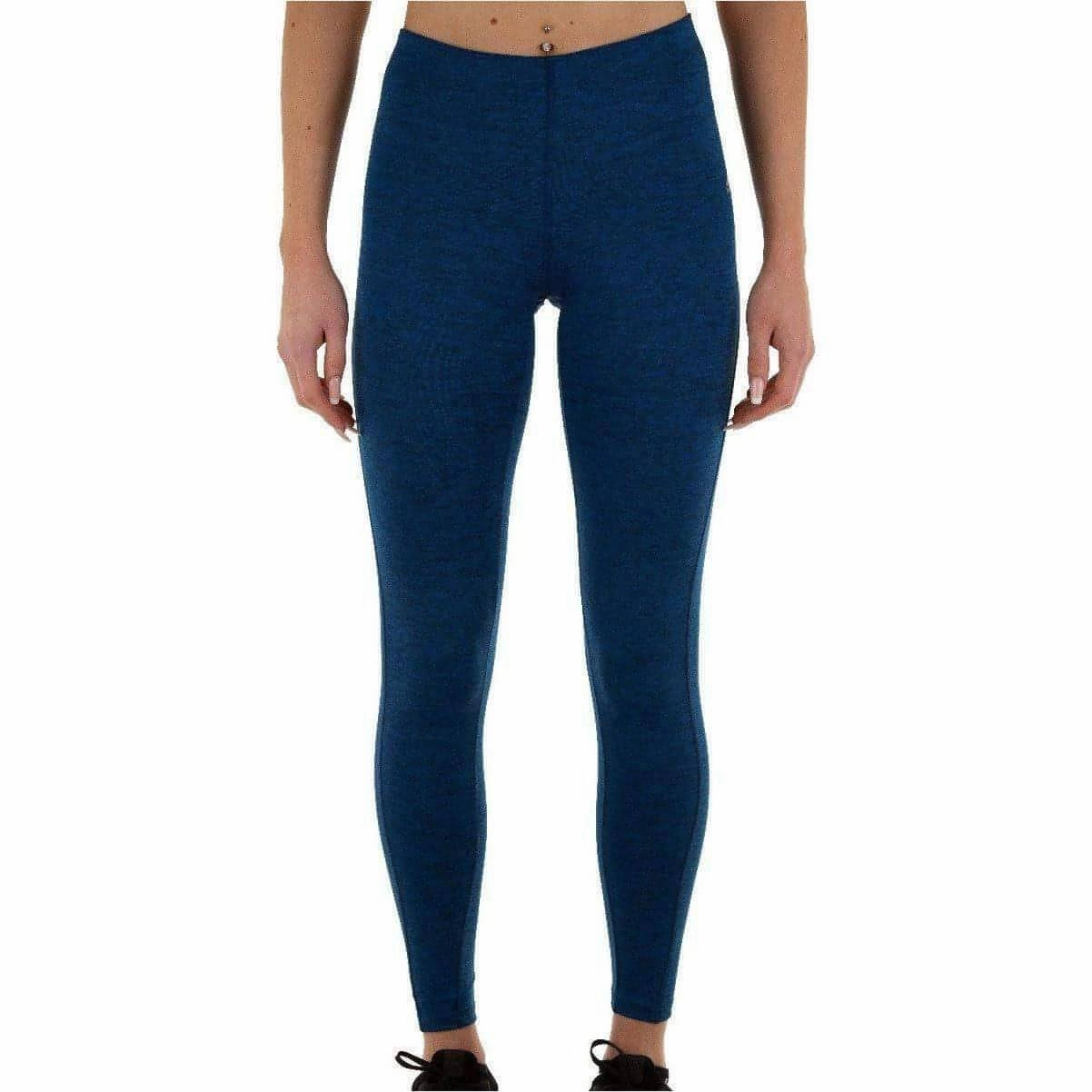 More Mile Train To Run Womens Long Running Tights - Blue Tall Fit Weekend Trip