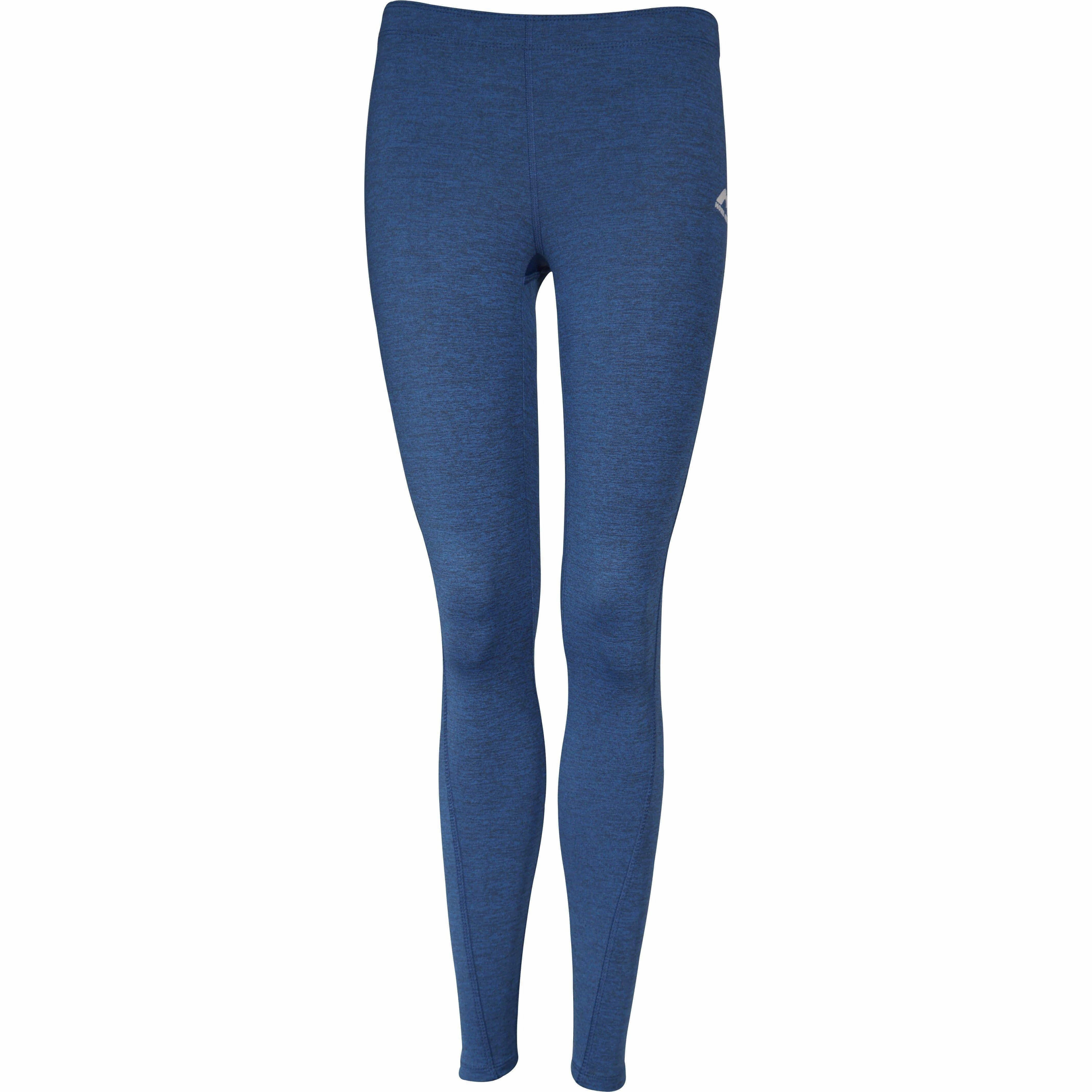 More Mile Train To Run Womens Long Running Tights - Blue Luxury Choice Durable Stitch