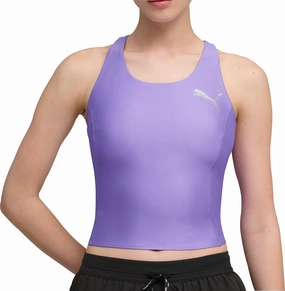 composite Puma Raceday UltraForm Womens Running Crop Top - Purple