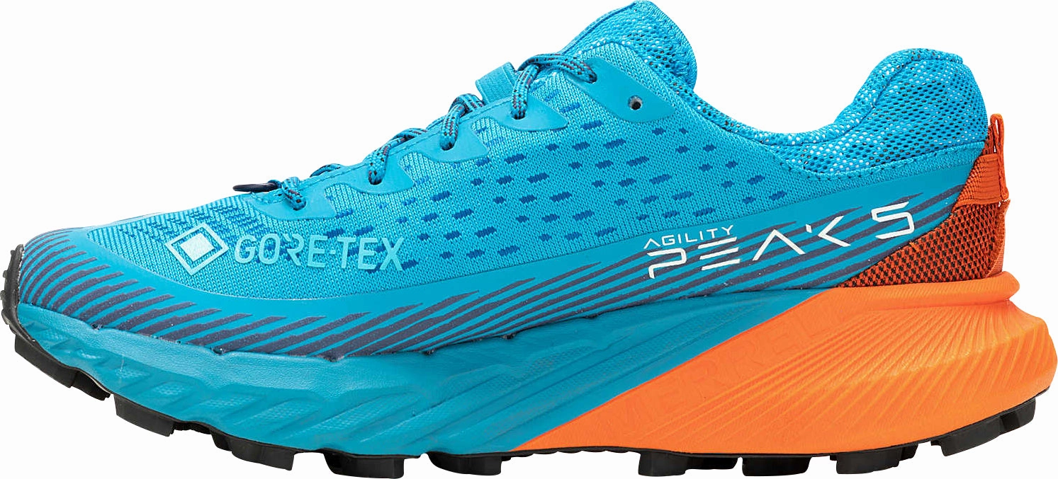 Merrell Agility Peak 5 GORE-TEX Womens Trail Running Shoes - Blue gender - specific Energy Capture Pads