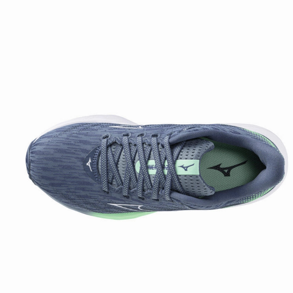 anniversary - edition running shoes ultramarathon running Mizuno Women's Wave Rider 28 Running Shoes in Citadel/White/Neo Mint SS25