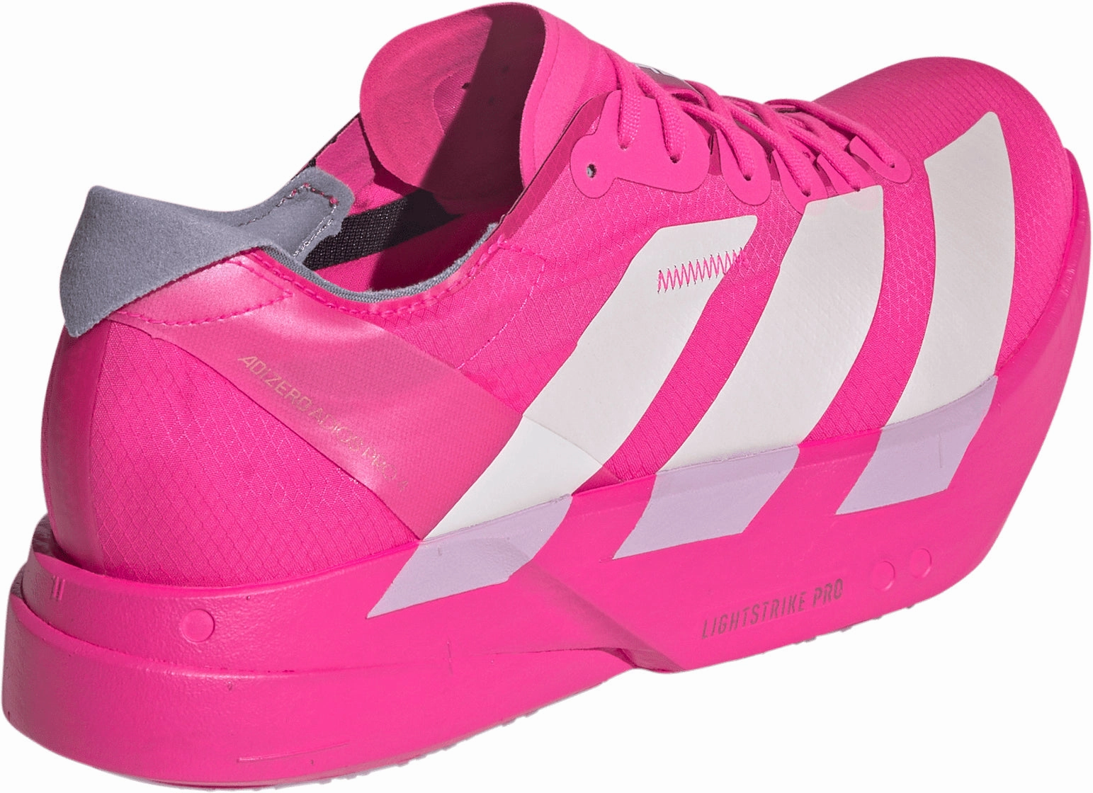 adidas Adizero Adios Pro 4 Mens Running Shoes - Pink Weather Resistant Layer