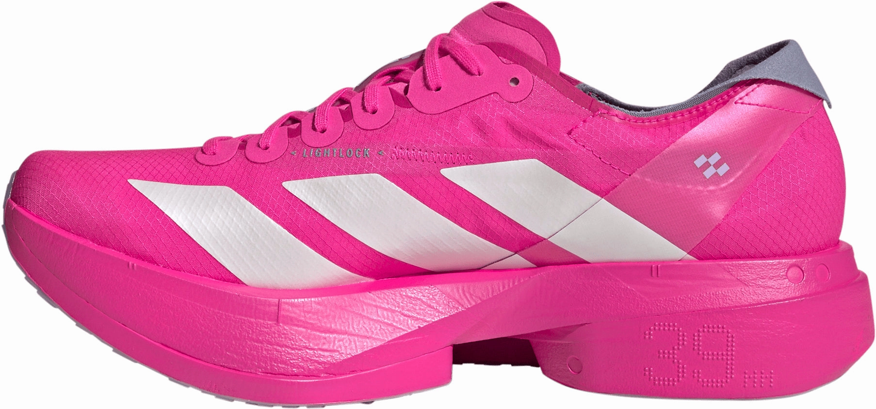 adidas Adizero Adios Pro 4 Mens Running Shoes - Pink Torsional Rigidity Control running gait analysis