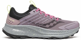 Saucony Ride TR2 Womens Trail Running Shoes - Purple Contoured Insole Design
