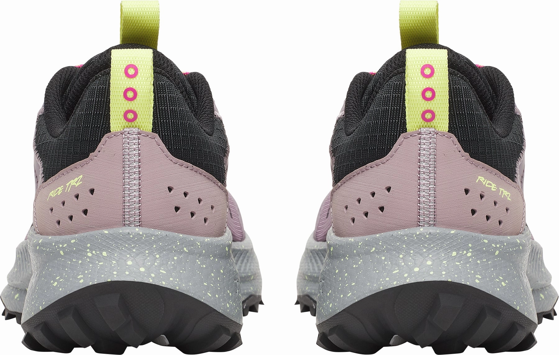 Breathability Stretchable Upper Saucony Ride TR2 Womens Trail Running Shoes - Purple