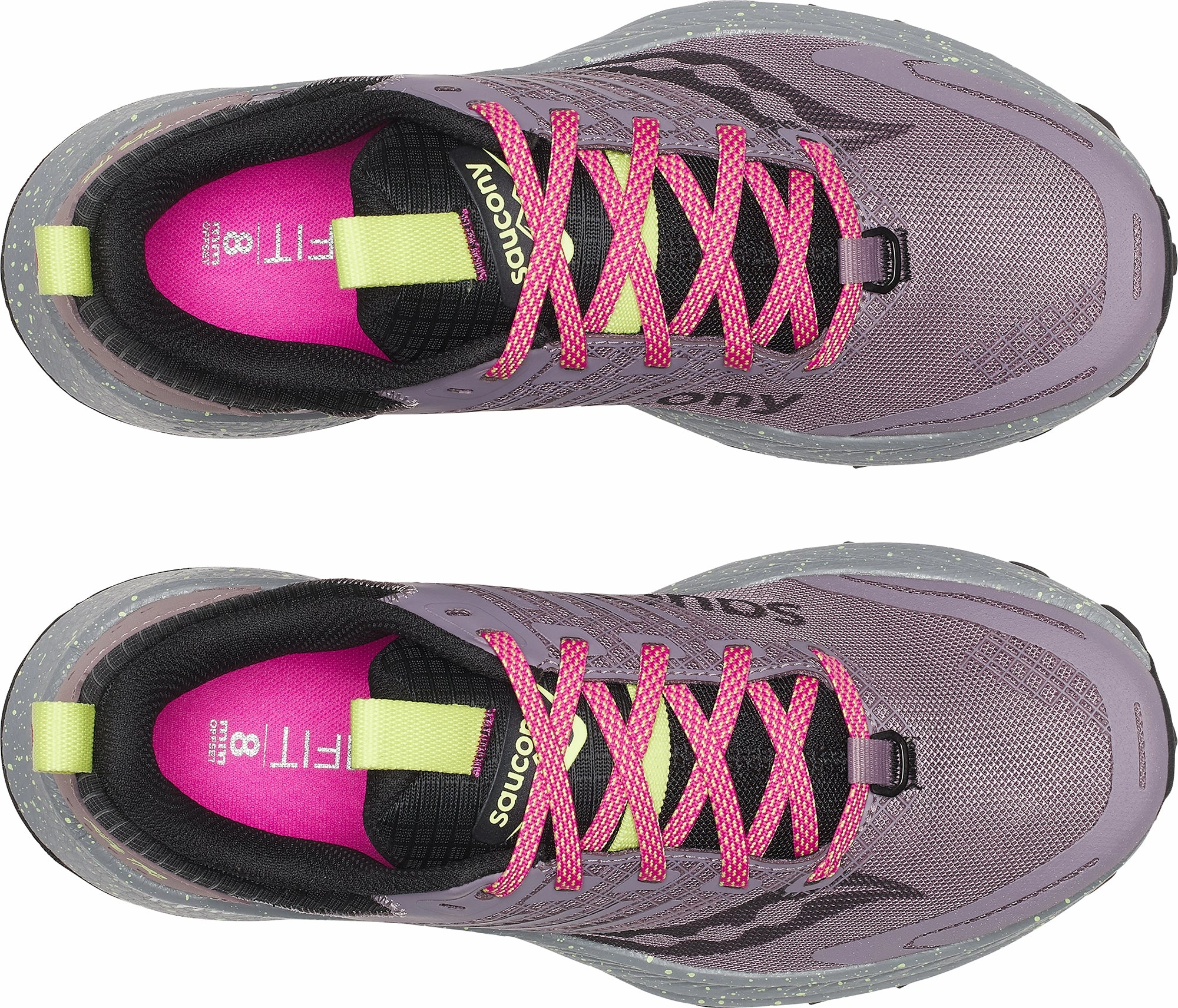 Saucony Ride TR2 Womens Trail Running Shoes - Purple Ultra Cushioned Heel