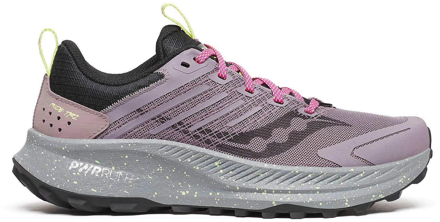 Saucony Ride TR2 Womens Trail Running Shoes - Purple Contoured Insole Design