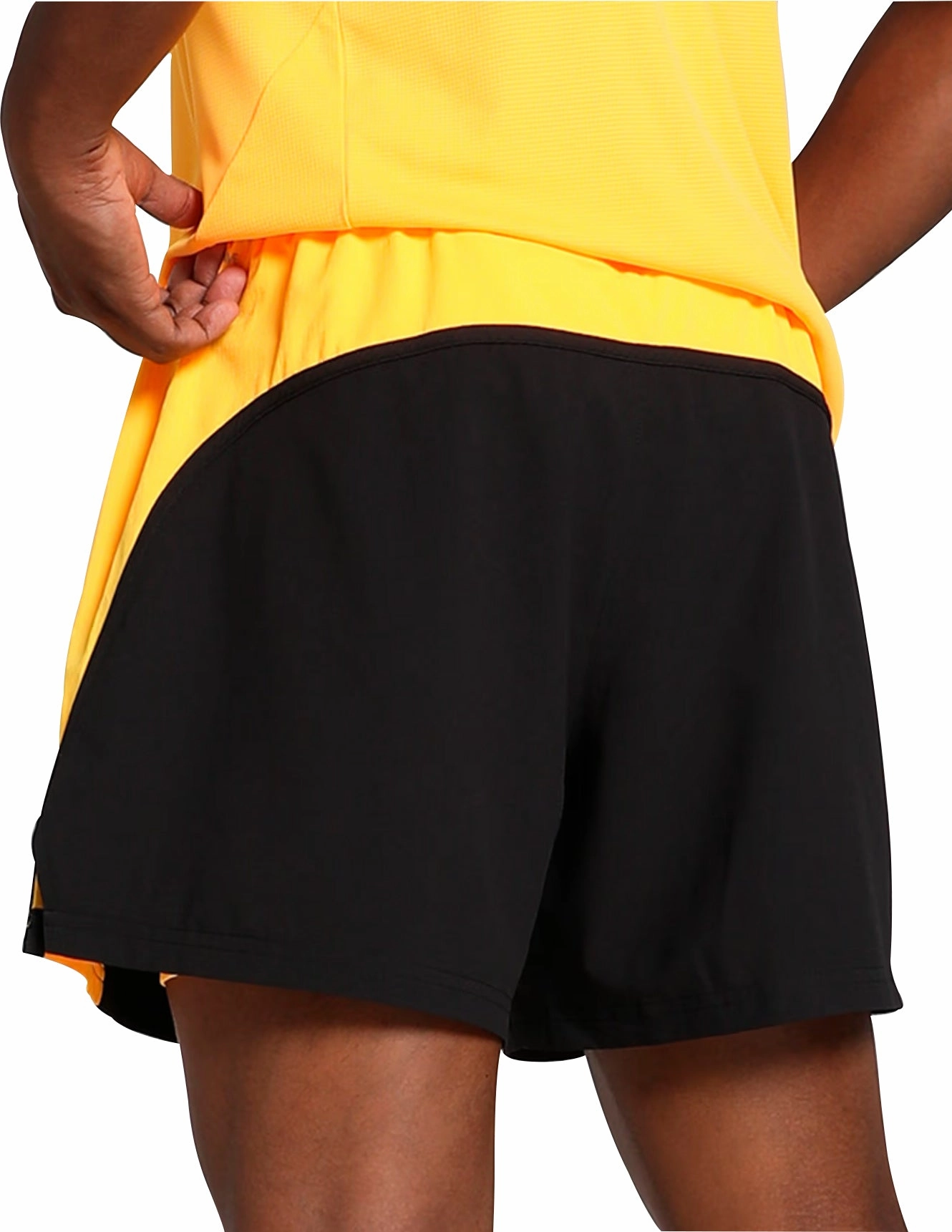 Easy Care Material Low-waisted Puma Velocity Ultraweave 2 In 1 Mens Running Shorts - Black