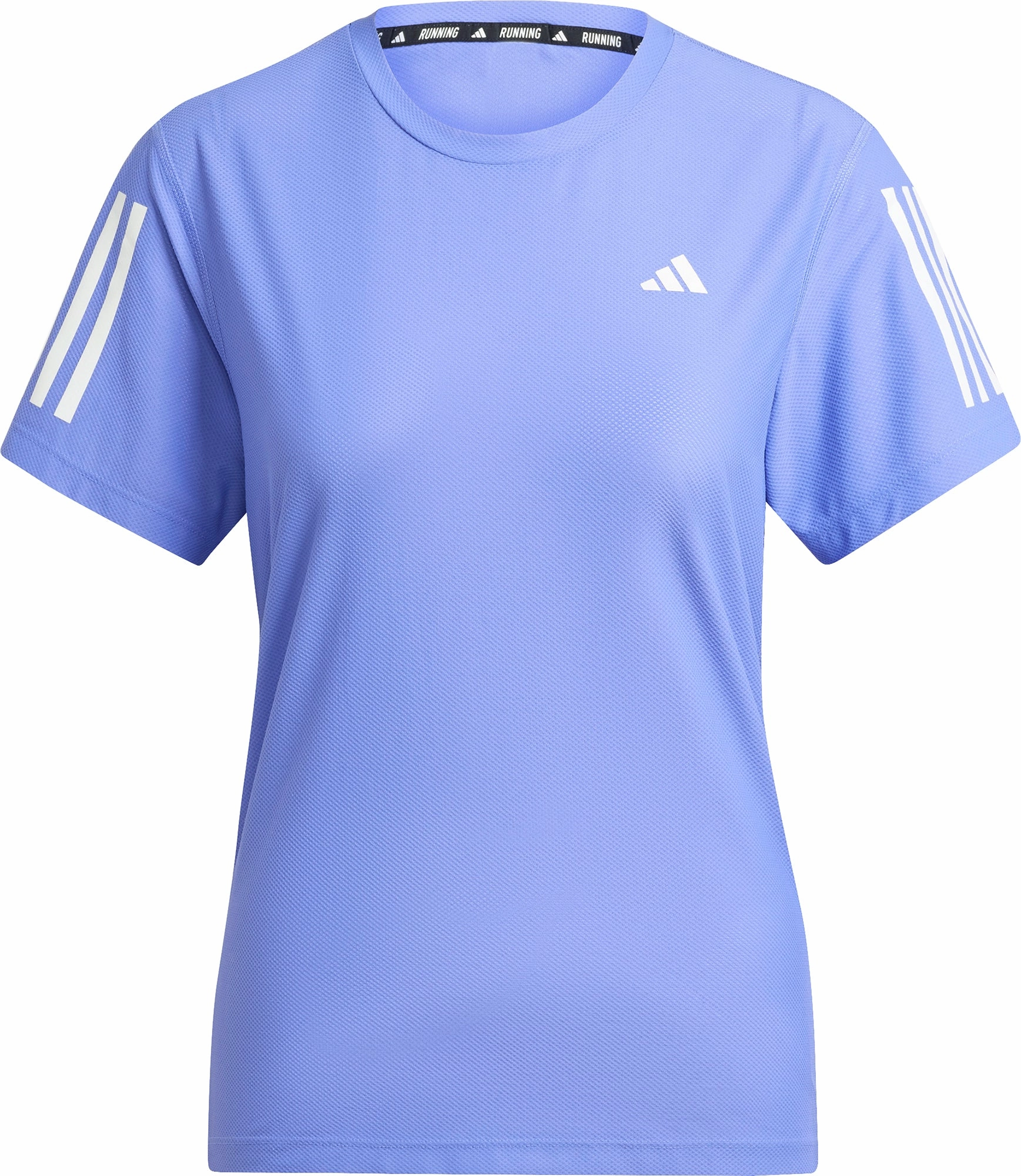 Feminine Touch adidas Own The Run Short Sleeve Womens Running Top - Blue
