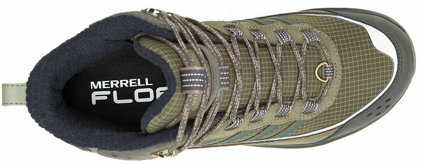 Soft Interior Merrell Moab Speed 2 Thermo Mid Waterproof Mens Walking Boots - Green