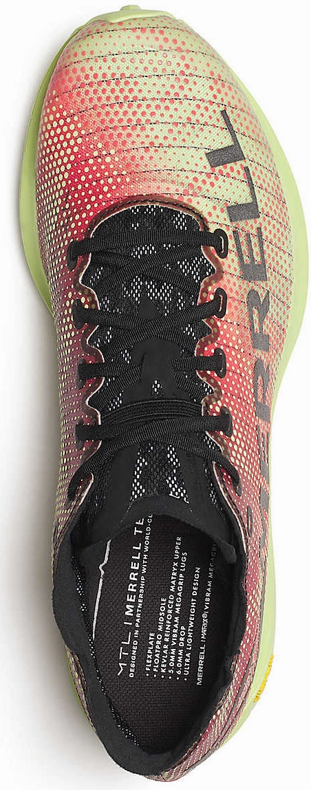 Merrell MTL Skyfire 2 Matryx Mens Trail Running Shoes - Red Non Restrictive Forefoot