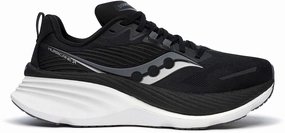Saucony Hurricane 24 Womens Running Shoes - Black Molded Collar Travel Shoes