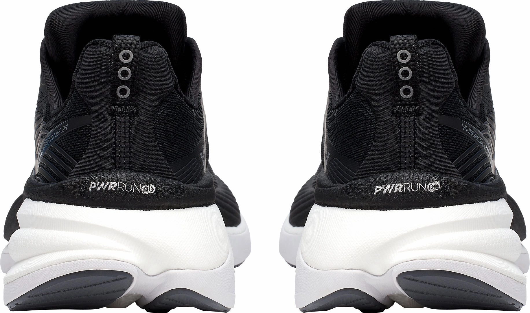 Saucony Hurricane 24 Womens Running Shoes - Black straps Composite Plate