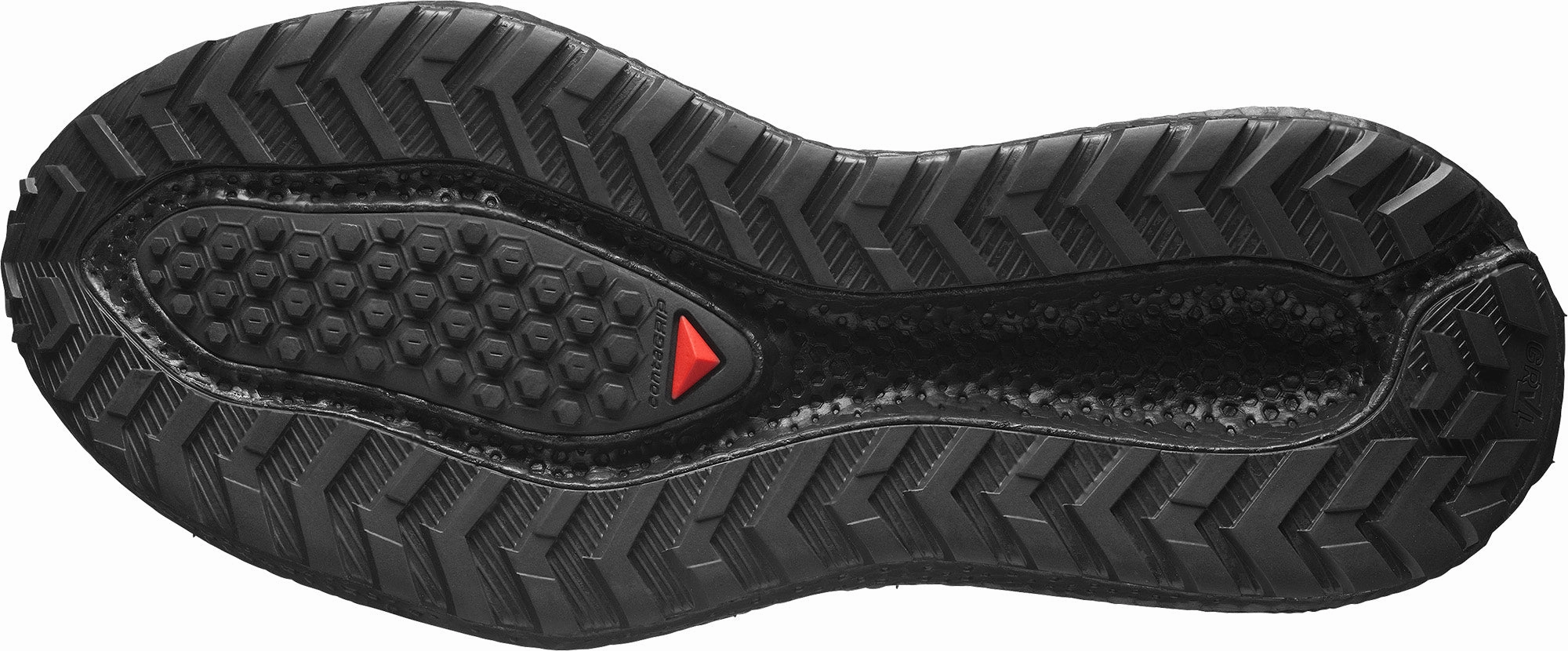 Non Slip Tread Salomon Aero Glide 3 GRVL Mens Trail Running Shoes - Black