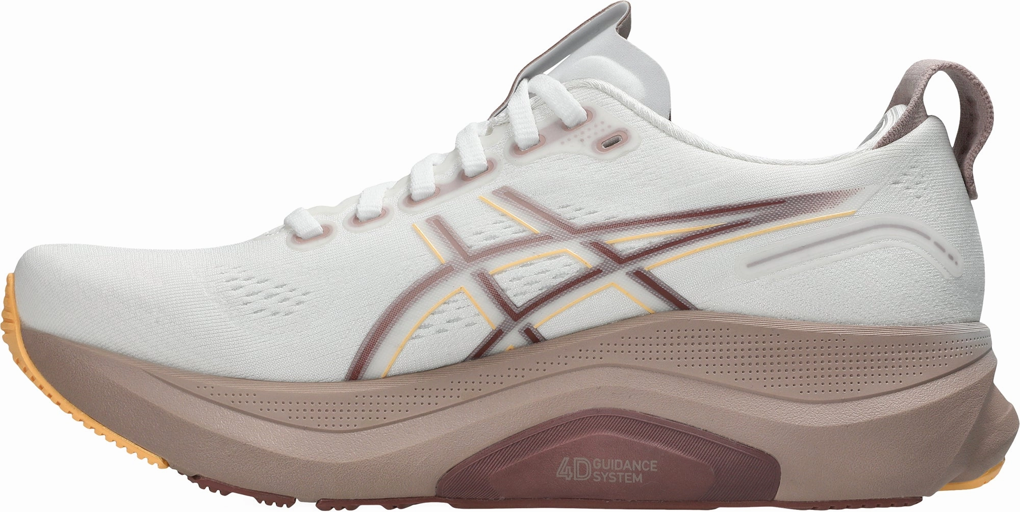 Asics Gel Kayano 32 Womens Running Shoes - White Smooth Outsole logo - embossed shoes