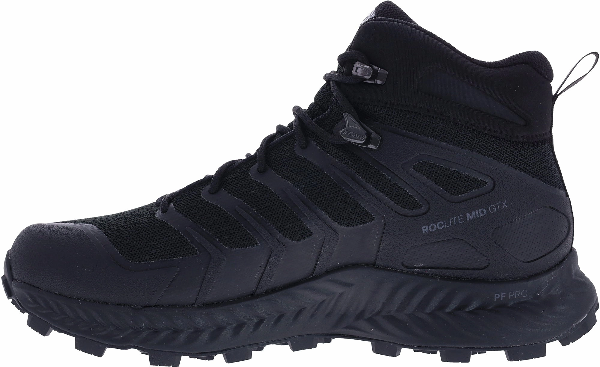 Inov8 Roclite Mid GORE-TEX WIDE FIT Mens Walking Boots - Black EVA sole shoes soft midsole shoes