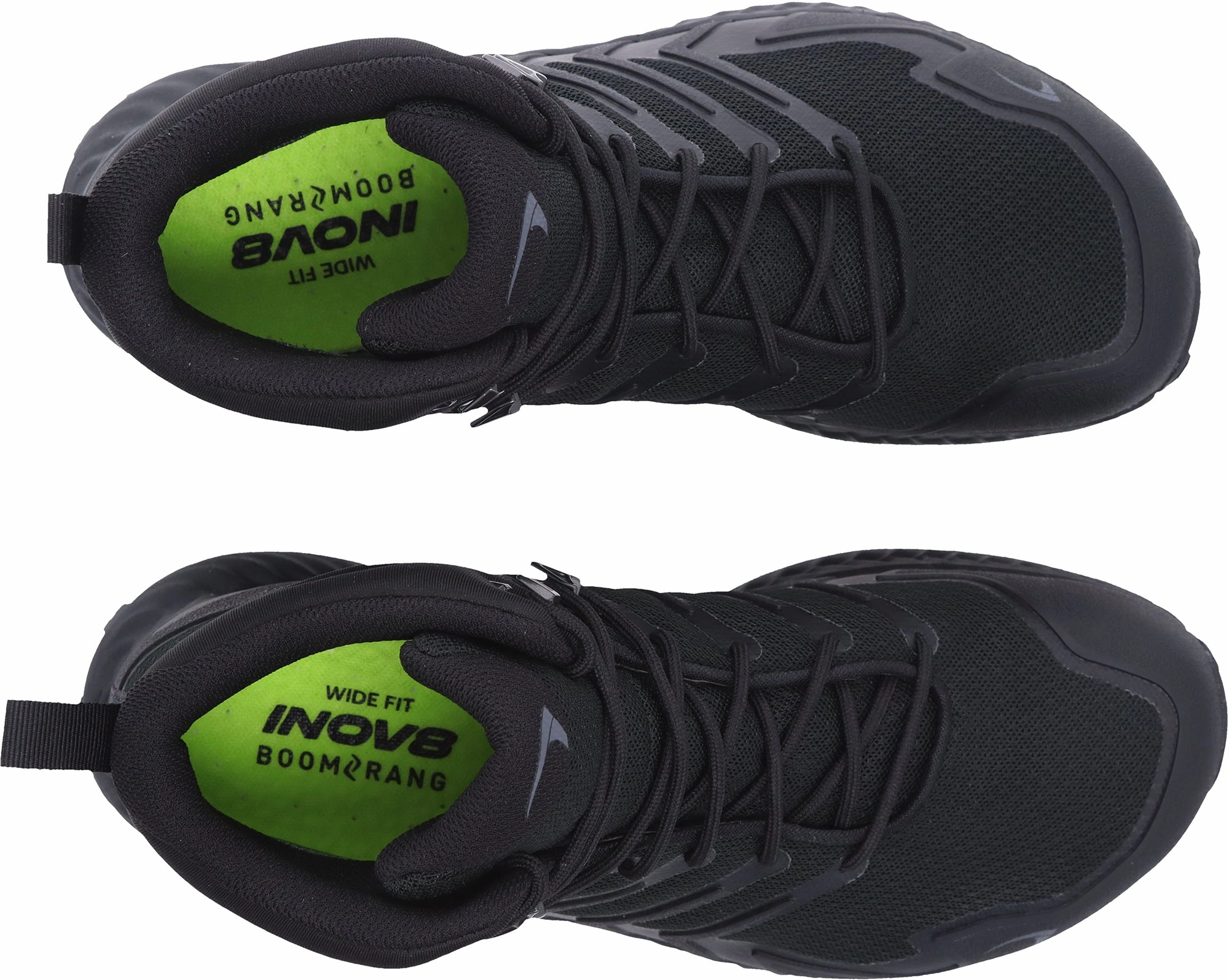 Enhanced Traction Lugs Inov8 Roclite Mid GORE-TEX WIDE FIT Mens Walking Boots - Black