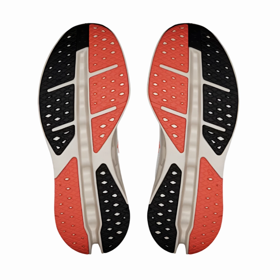 Quick Lace Up Youth Style On Women's Cloudsurfer Max Running Shoes in Ivory/Salmon AW25