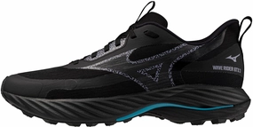 Mizuno Wave Rider GORE-TEX 3 Mens Trail Running Shoes - Black Social Sharing