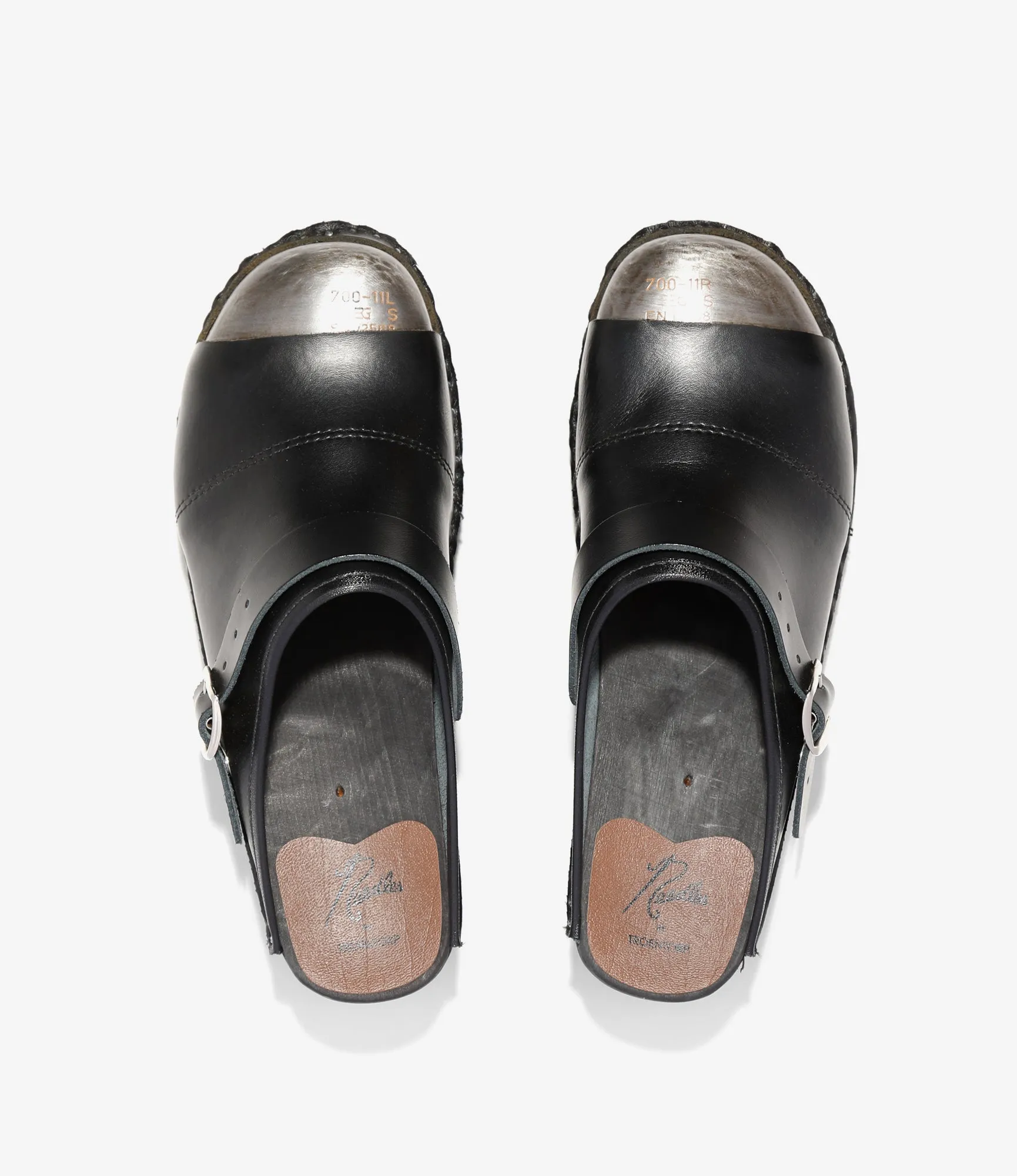 Steel Toe Safety Clog ?C Black Leather Anti Static Material