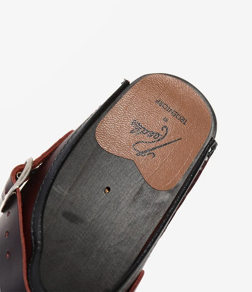 Eco friendly materials Steel Toe Safety Clog ?C Bordeaux Leather