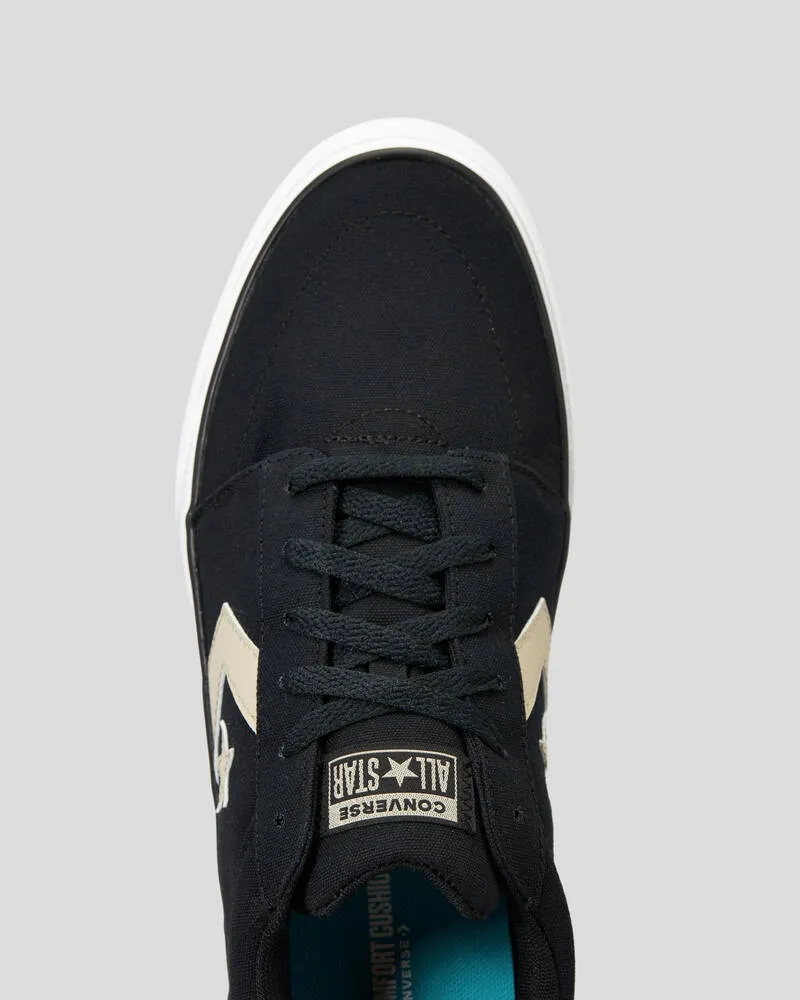 Converse Men's Belmont Low Black/Stone Sneaker Shoes Relax Walk